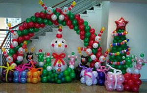  Dekorasi  Natal  Balon  Properti Styrofoam